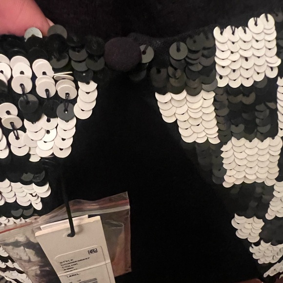 Multi color/multi print sequin cocktail dress - Picture 7 of 8